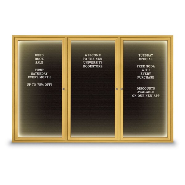 Indoor Enclosed Combo Board, 42"x32", Black Frame/White Porc & Burgundy